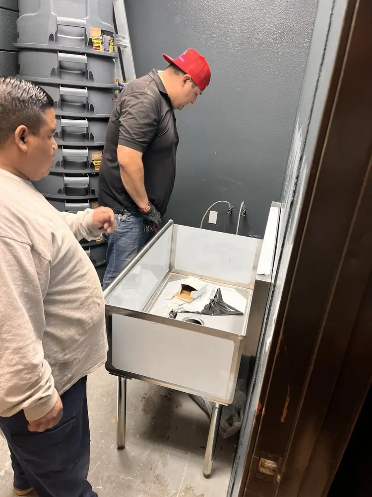 Commercial plumbing and sink installation in Lone Tree